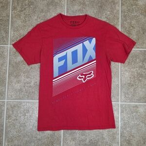 Fox Racing Graphic T Shirt Red Moto Dirt Bike Logo Mens Medium